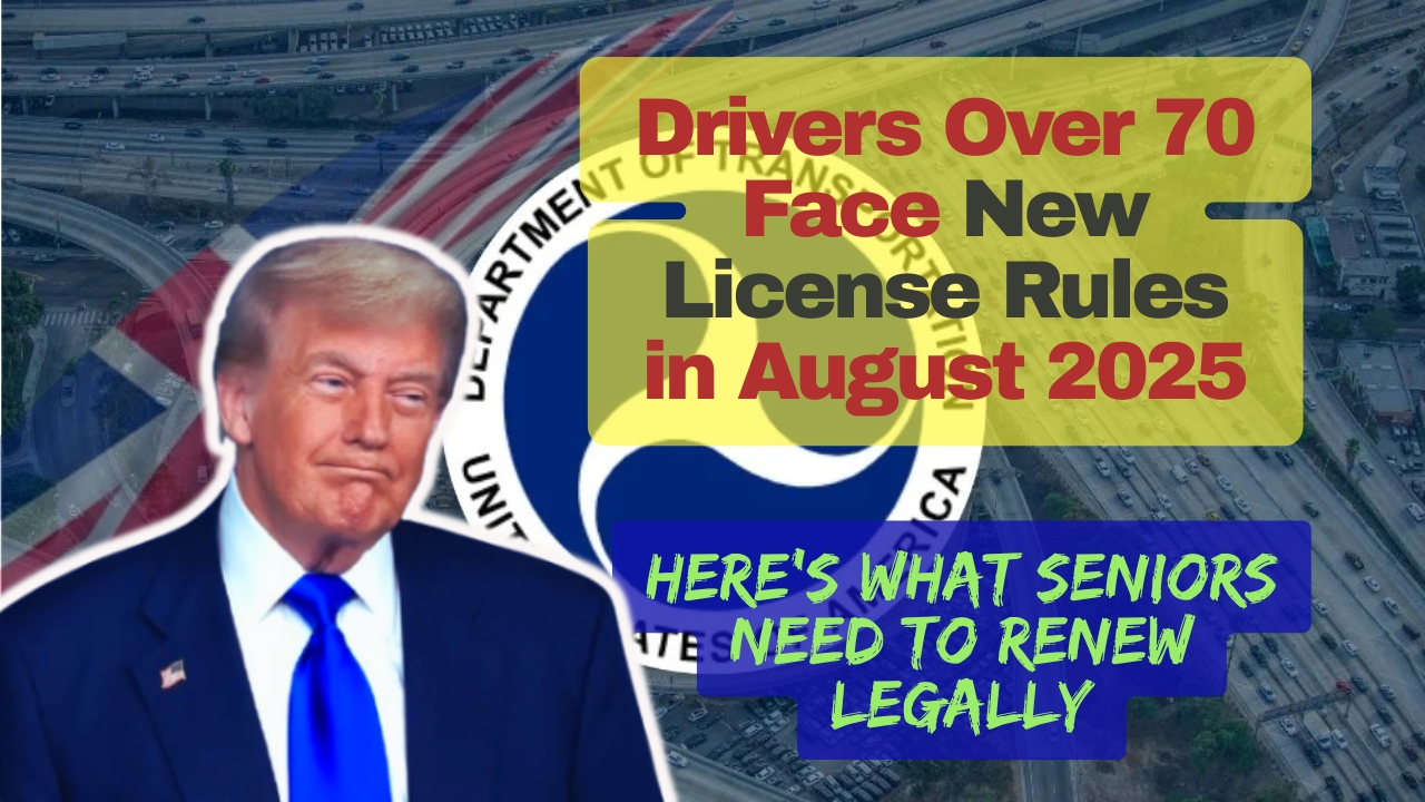Drivers Over 70 Face New License Rules in August 2025